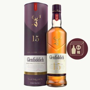 格蘭菲迪15年(12入箱購價$1120/瓶)