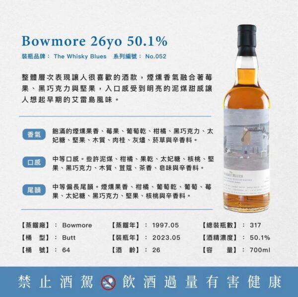 艾雷重擊The Whisky Blues No.052 Bowmore 26YO：圖片 3