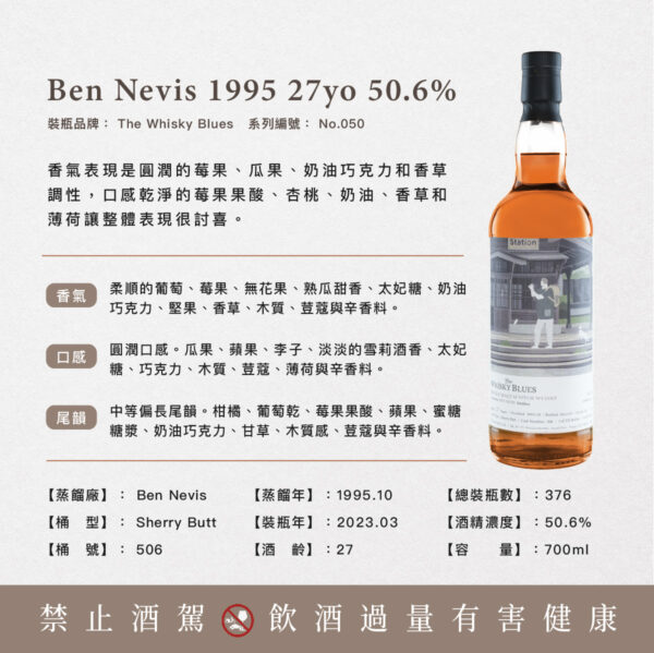 艾雷重擊 威士忌藍調 The Whisky Blues No.050 Ben Nevis 1995 27Yo：圖片 3