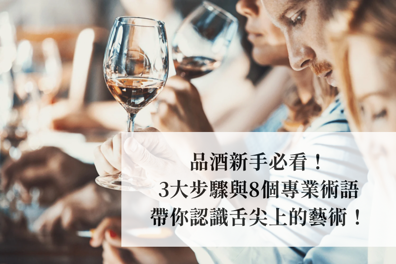 品酒知識全解析，3大步驟與8個專業術語，帶你認識舌尖上的藝術！