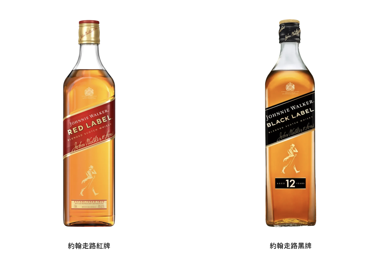 約翰走路紅牌 約翰走路黑牌