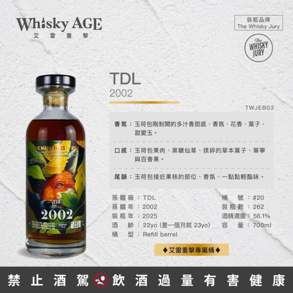 The Whisky Jury The Many Faces of Rum TDL, 22yo：圖片 2