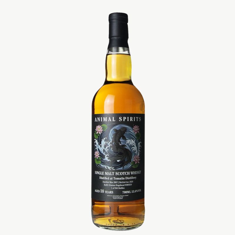 艾雷重擊 Animal Spirits, Tomatin, 2007, 2026, 18yo, Refill Oloroso Hogshead, 53.6%