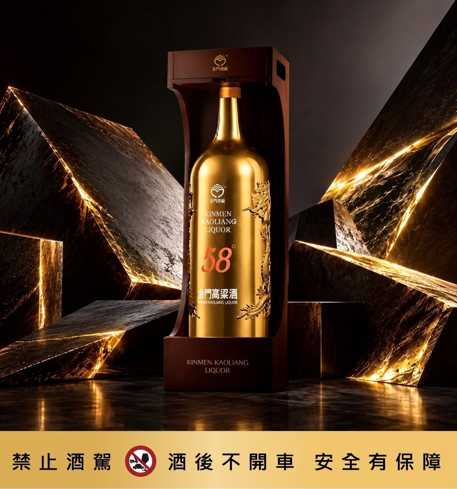傳家聚金龍 5.1L金門高粱酒鍍金特仕版:圖片 2