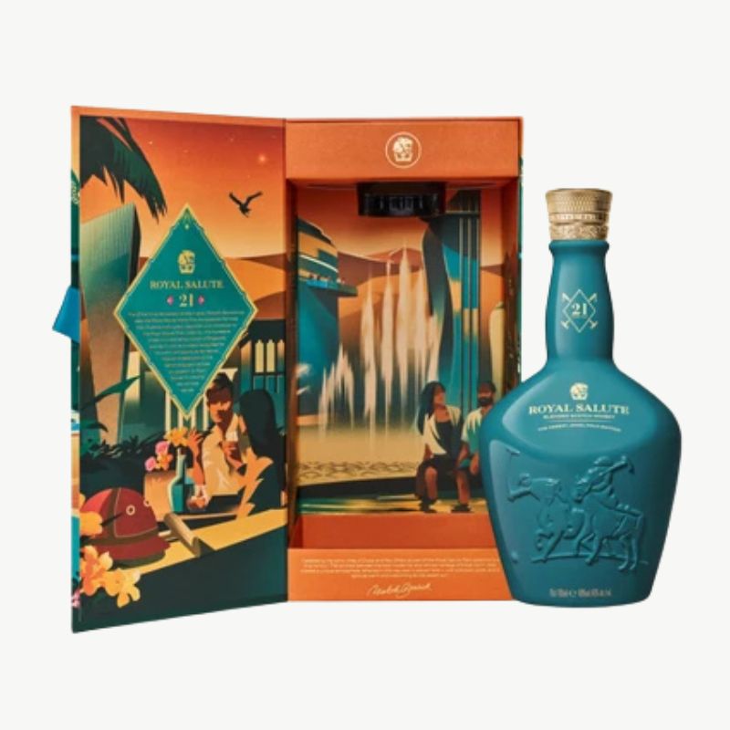 皇家禮炮21年 馬球系列第八代 流金沙漠限定版(買2瓶即贈1名迷你瓶):圖片 2